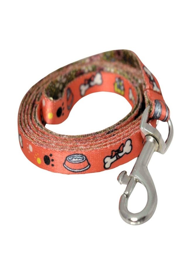 PET FUN Nylon & Printed Dog Collar and Leash Combo Set for Daily Training and Walks | Adjustable, Durable, and Stylish for Small to Large Dogs (10 MM, Printed) - Image 3